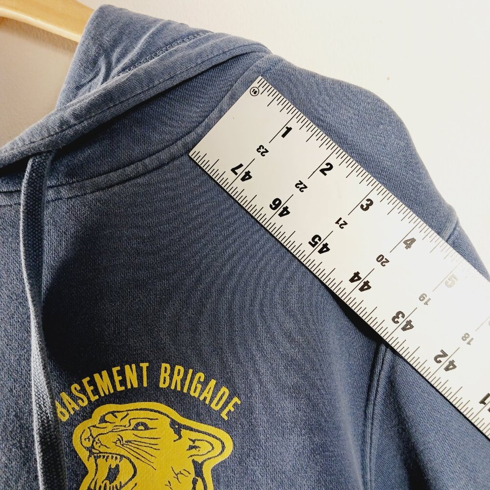 John Mayer Rare Basement Brigade Hooded Sweatshirt Blue/Gray Small, Fairfield CT - Picture 13 of 16